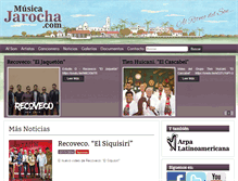 Tablet Screenshot of musicajarocha.com